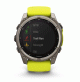 fēnix 8 – 51 mm, Solar, Sapphire Sapphire, Titanium with Amp yellow/graphite silicone band - 010-02907-21 - Garmin
